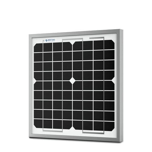 10 Watt 12 Volt Monocrystalline Solar Panel DC-ACOPower