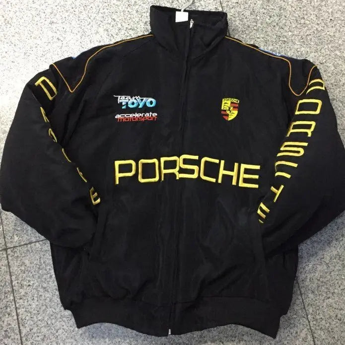 F1 Racing Jacket - Vintage Style Embroidered Outerwear Lincoln Services