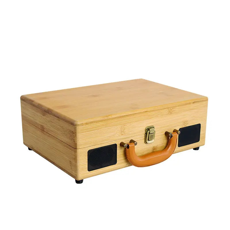 Portable Vintage Vinyl Record Player with Bluetooth Speaker Lincoln Services